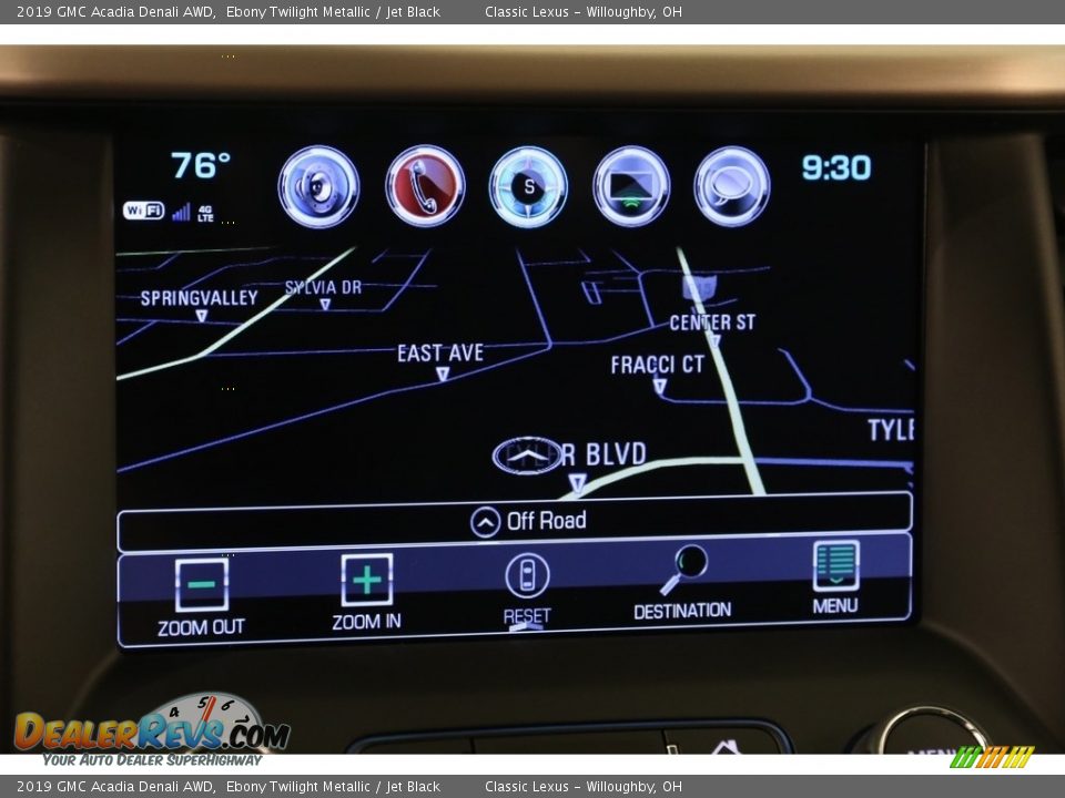 2019 GMC Acadia Denali AWD Ebony Twilight Metallic / Jet Black Photo #11