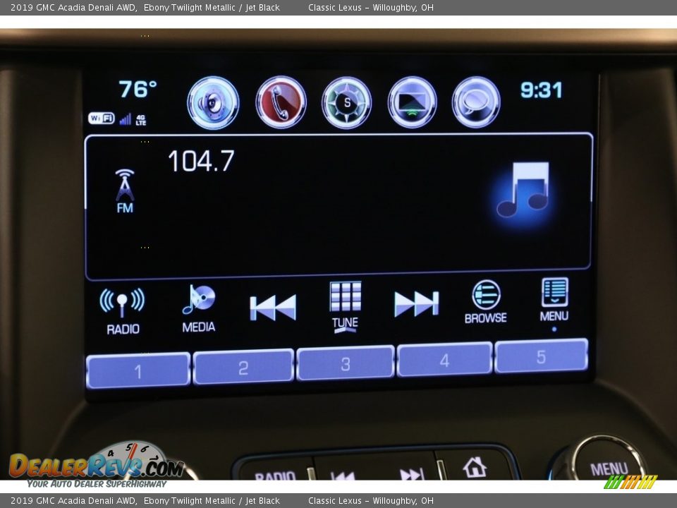 2019 GMC Acadia Denali AWD Ebony Twilight Metallic / Jet Black Photo #13