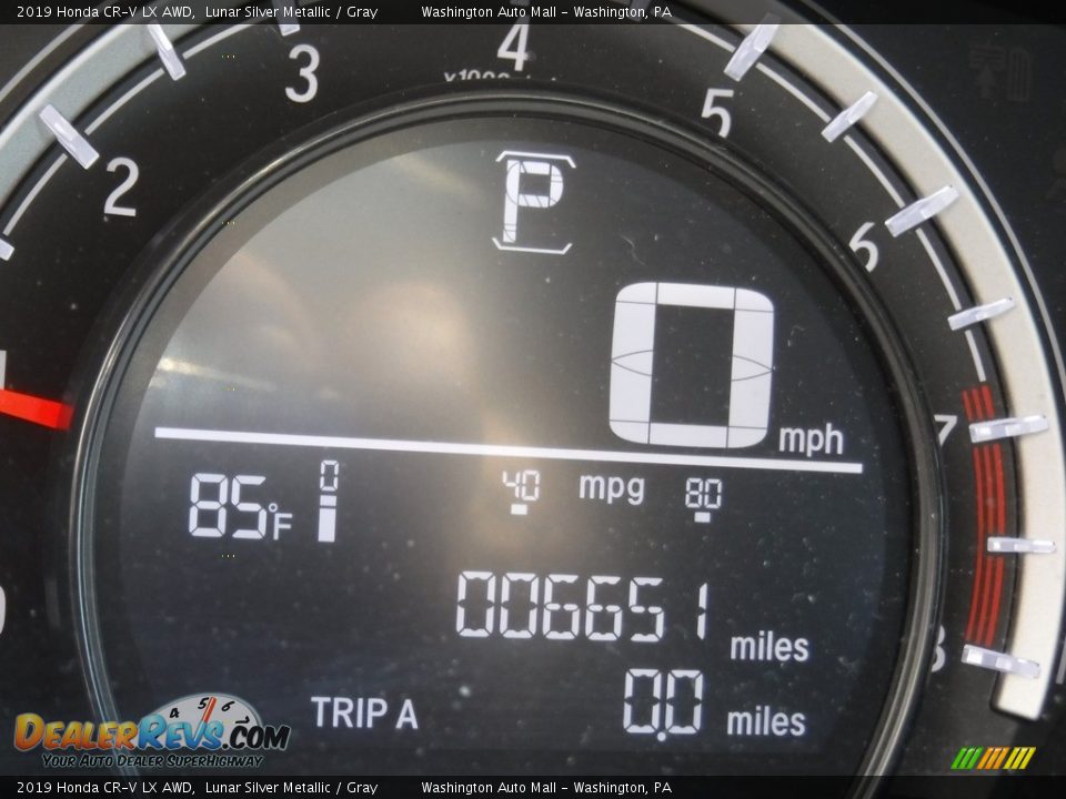 2019 Honda CR-V LX AWD Lunar Silver Metallic / Gray Photo #25