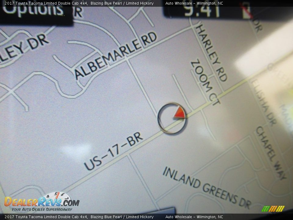 2017 Toyota Tacoma Limited Double Cab 4x4 Blazing Blue Pearl / Limited Hickory Photo #16