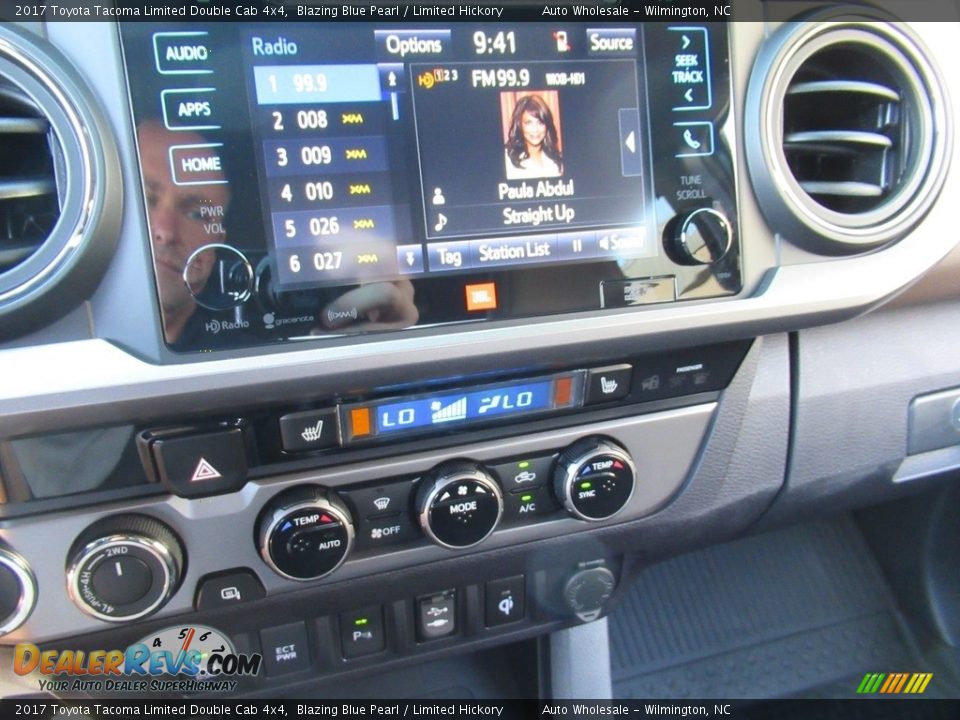 2017 Toyota Tacoma Limited Double Cab 4x4 Blazing Blue Pearl / Limited Hickory Photo #17