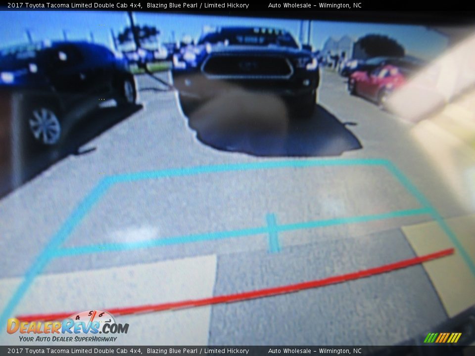 2017 Toyota Tacoma Limited Double Cab 4x4 Blazing Blue Pearl / Limited Hickory Photo #18