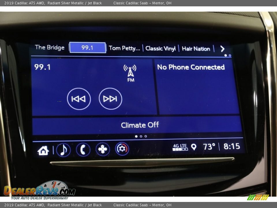 2019 Cadillac ATS AWD Radiant Silver Metallic / Jet Black Photo #10