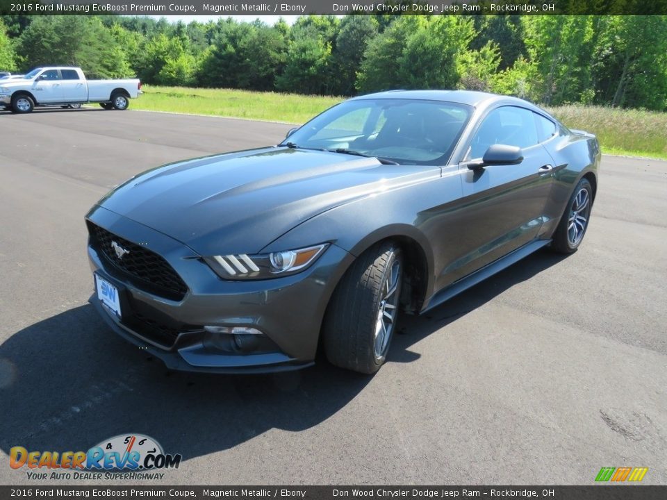 2016 Ford Mustang EcoBoost Premium Coupe Magnetic Metallic / Ebony Photo #31