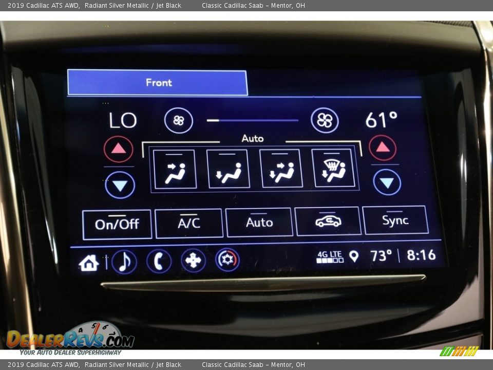 2019 Cadillac ATS AWD Radiant Silver Metallic / Jet Black Photo #13