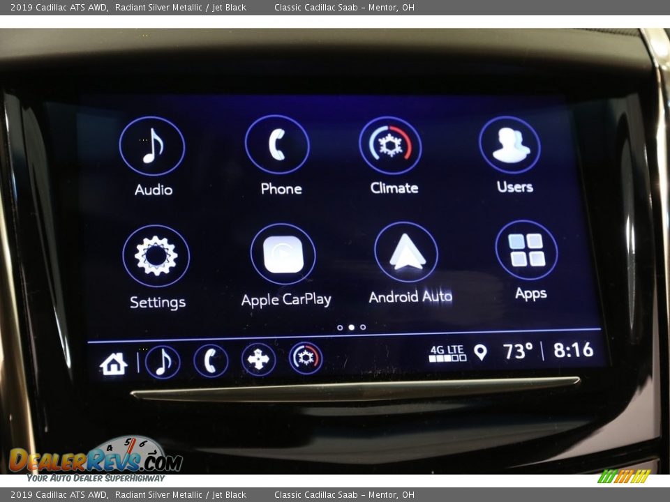 2019 Cadillac ATS AWD Radiant Silver Metallic / Jet Black Photo #14