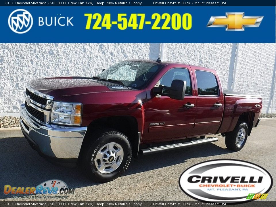 2013 Chevrolet Silverado 2500HD LT Crew Cab 4x4 Deep Ruby Metallic / Ebony Photo #1