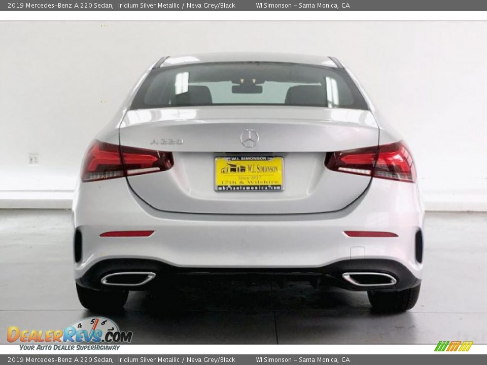 2019 Mercedes-Benz A 220 Sedan Iridium Silver Metallic / Neva Grey/Black Photo #3