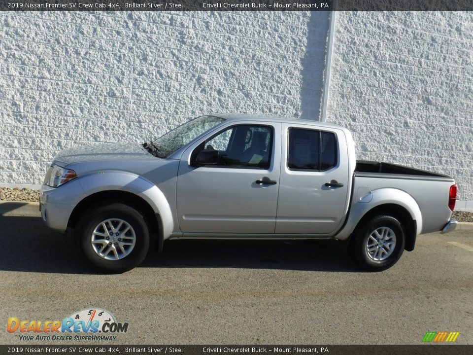 Brilliant Silver 2019 Nissan Frontier SV Crew Cab 4x4 Photo #2