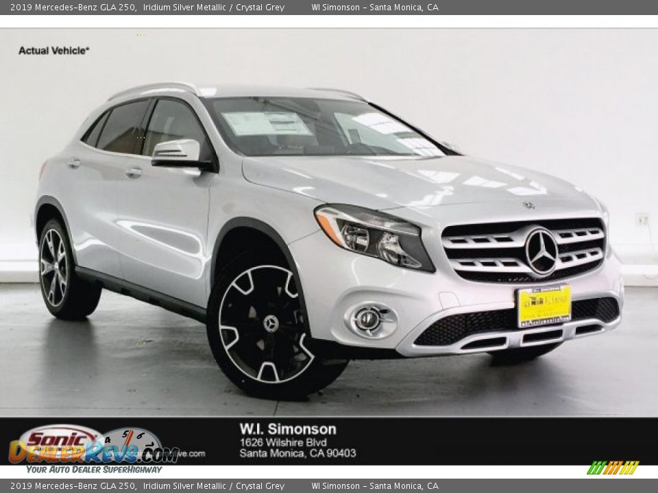 2019 Mercedes-Benz GLA 250 Iridium Silver Metallic / Crystal Grey Photo #1