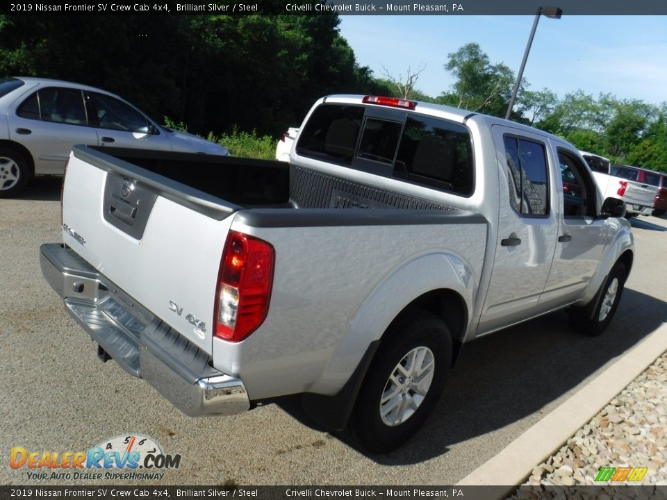 2019 Nissan Frontier SV Crew Cab 4x4 Brilliant Silver / Steel Photo #6