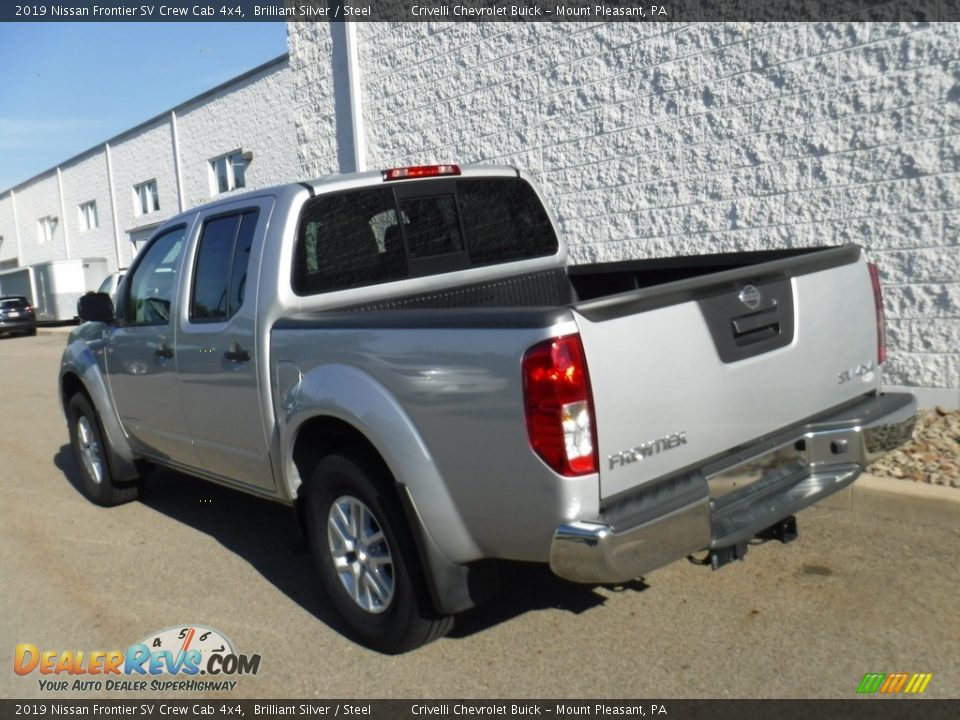 2019 Nissan Frontier SV Crew Cab 4x4 Brilliant Silver / Steel Photo #10