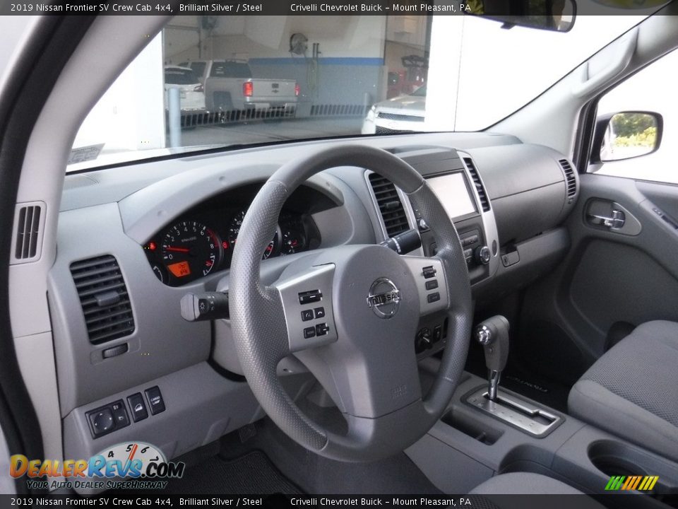 2019 Nissan Frontier SV Crew Cab 4x4 Brilliant Silver / Steel Photo #14