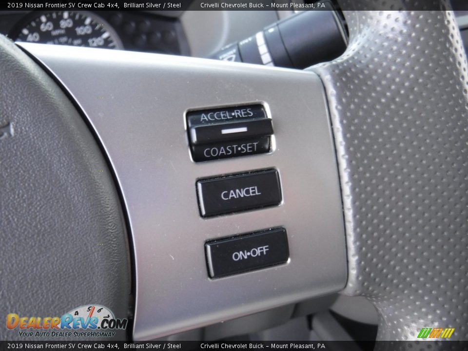 2019 Nissan Frontier SV Crew Cab 4x4 Steering Wheel Photo #23