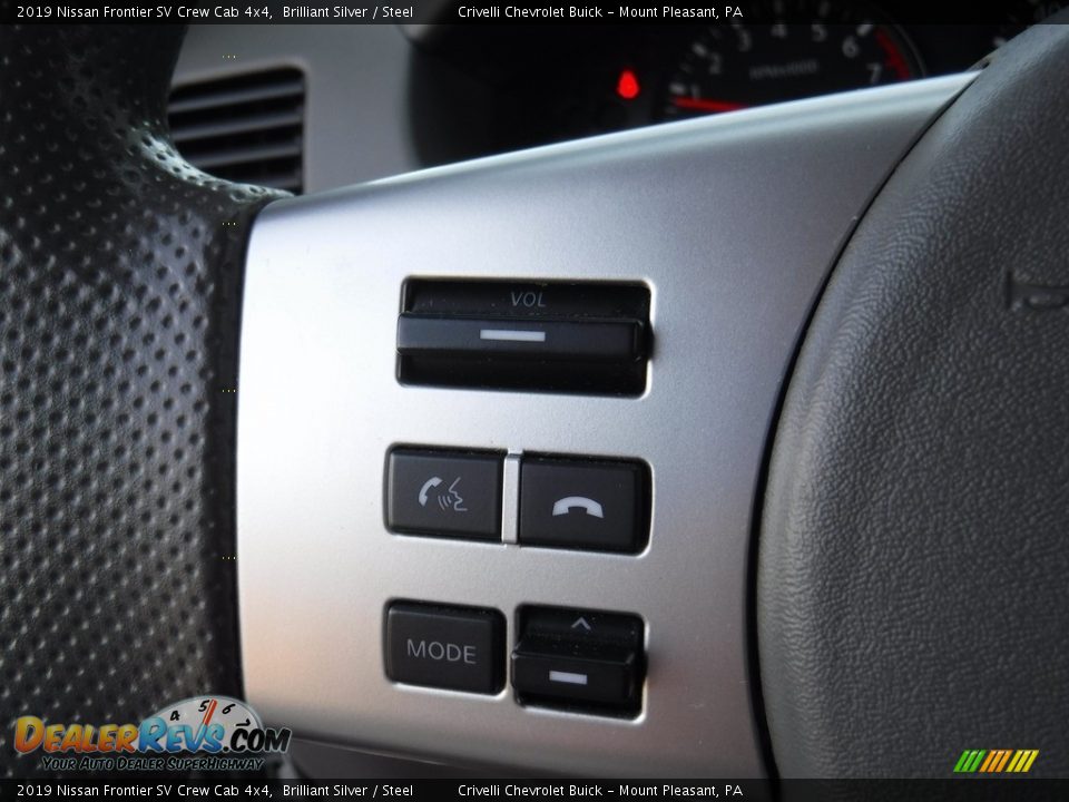 2019 Nissan Frontier SV Crew Cab 4x4 Steering Wheel Photo #24