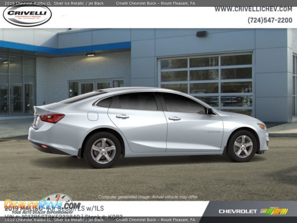 2019 Chevrolet Malibu LS Silver Ice Metallic / Jet Black Photo #2