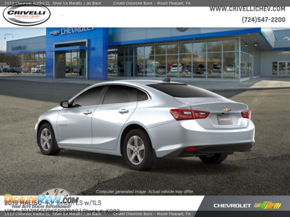2019 Chevrolet Malibu LS Silver Ice Metallic / Jet Black Photo #4