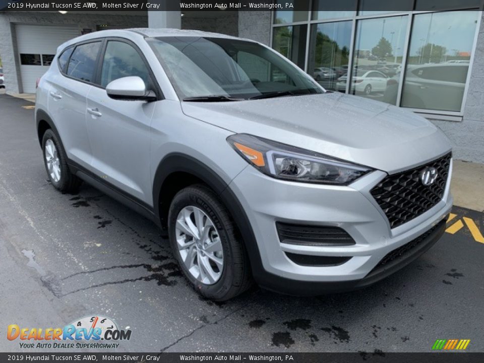 2019 Hyundai Tucson SE AWD Molten Silver / Gray Photo #2