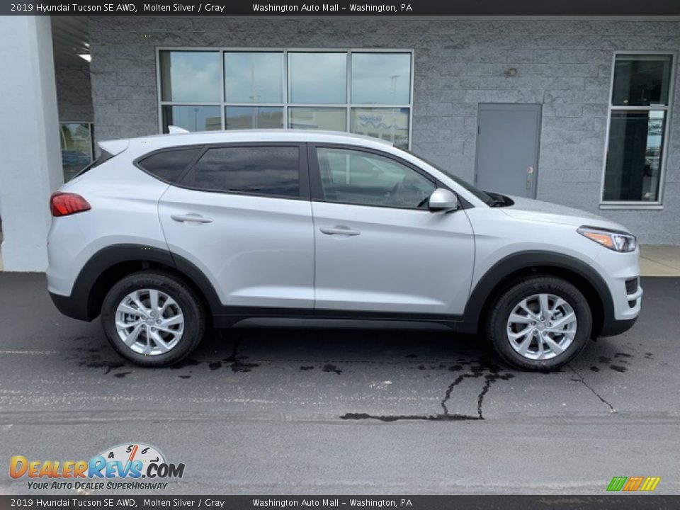 2019 Hyundai Tucson SE AWD Molten Silver / Gray Photo #3