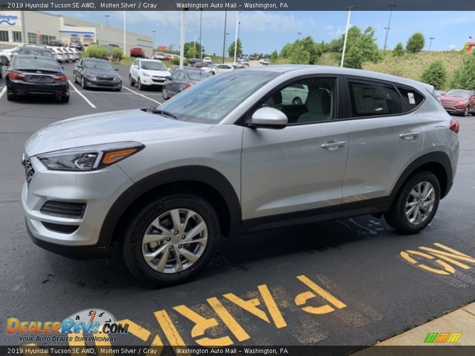 2019 Hyundai Tucson SE AWD Molten Silver / Gray Photo #7