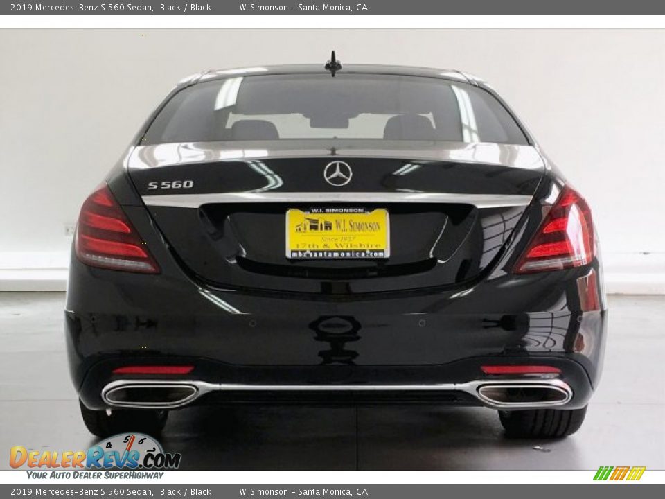 2019 Mercedes-Benz S 560 Sedan Black / Black Photo #3