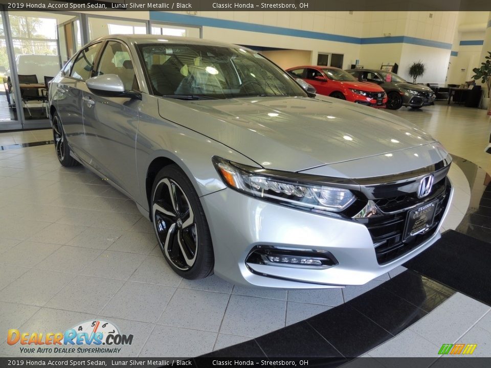 2019 Honda Accord Sport Sedan Lunar Silver Metallic / Black Photo #3