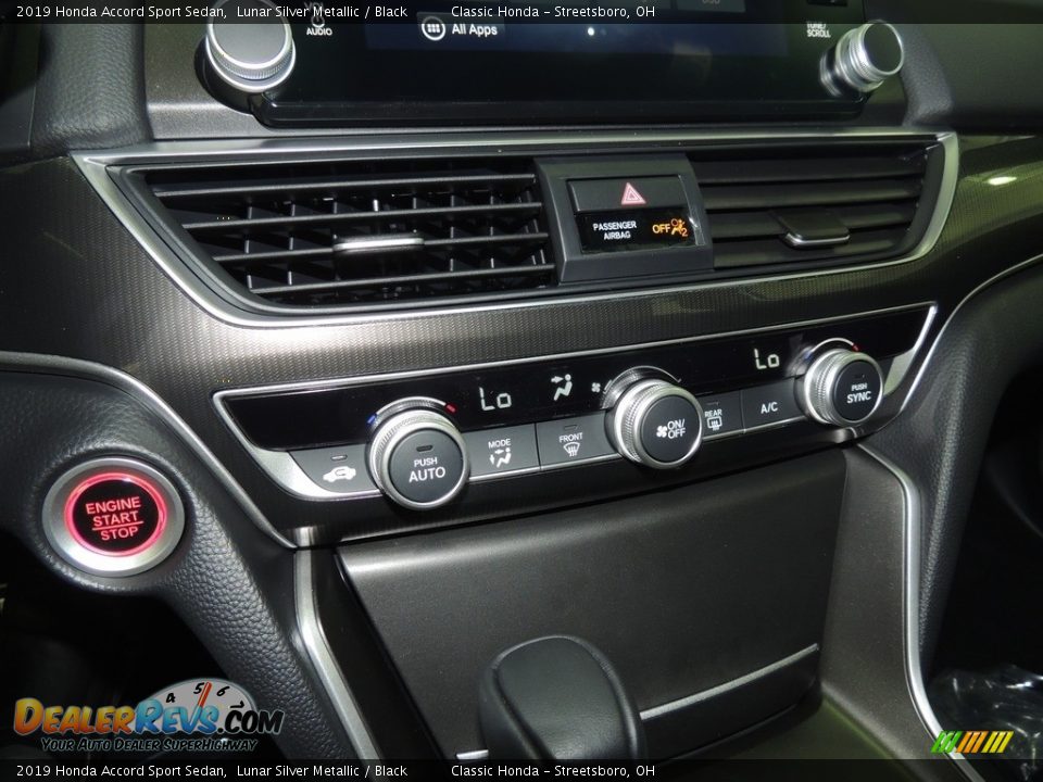 2019 Honda Accord Sport Sedan Lunar Silver Metallic / Black Photo #17