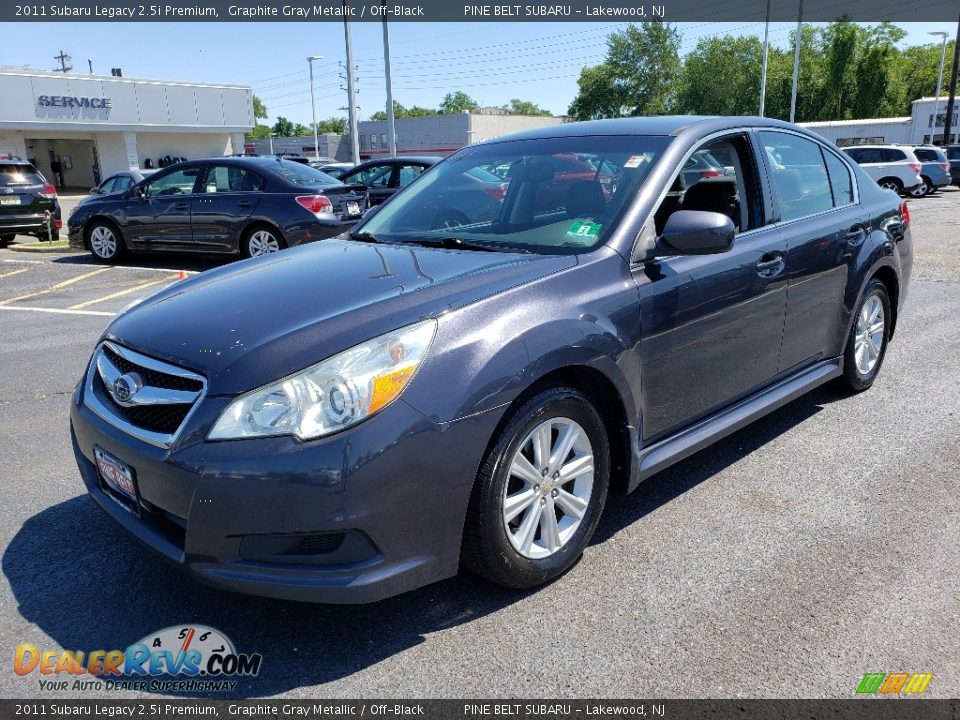 2011 Subaru Legacy 2.5i Premium Graphite Gray Metallic / Off-Black Photo #3