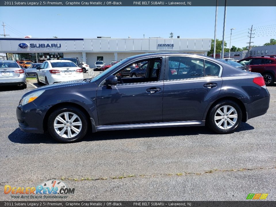 2011 Subaru Legacy 2.5i Premium Graphite Gray Metallic / Off-Black Photo #4