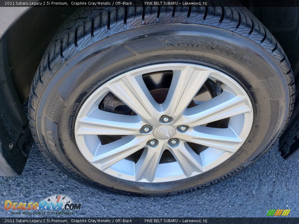 2011 Subaru Legacy 2.5i Premium Graphite Gray Metallic / Off-Black Photo #9