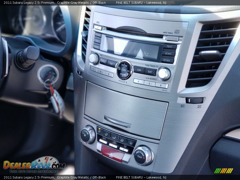 2011 Subaru Legacy 2.5i Premium Graphite Gray Metallic / Off-Black Photo #13