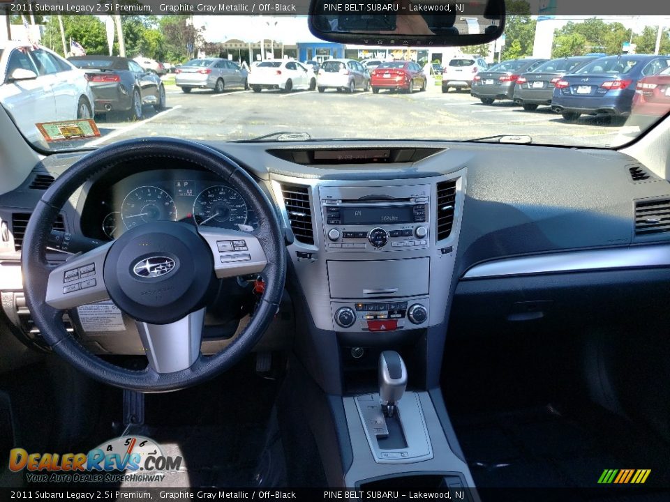 2011 Subaru Legacy 2.5i Premium Graphite Gray Metallic / Off-Black Photo #22