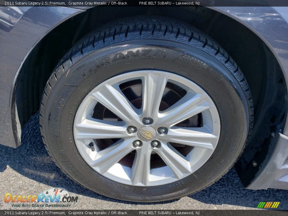 2011 Subaru Legacy 2.5i Premium Graphite Gray Metallic / Off-Black Photo #23