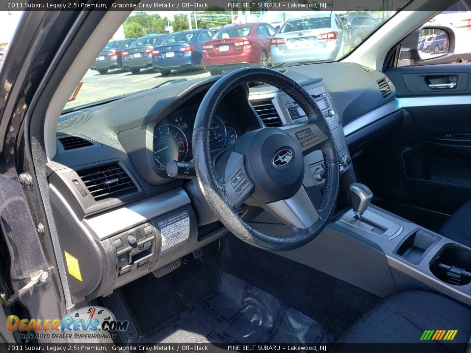 2011 Subaru Legacy 2.5i Premium Graphite Gray Metallic / Off-Black Photo #25