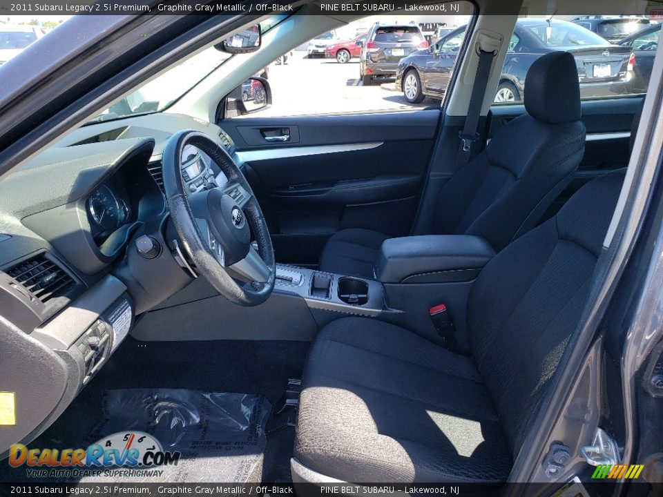 2011 Subaru Legacy 2.5i Premium Graphite Gray Metallic / Off-Black Photo #27