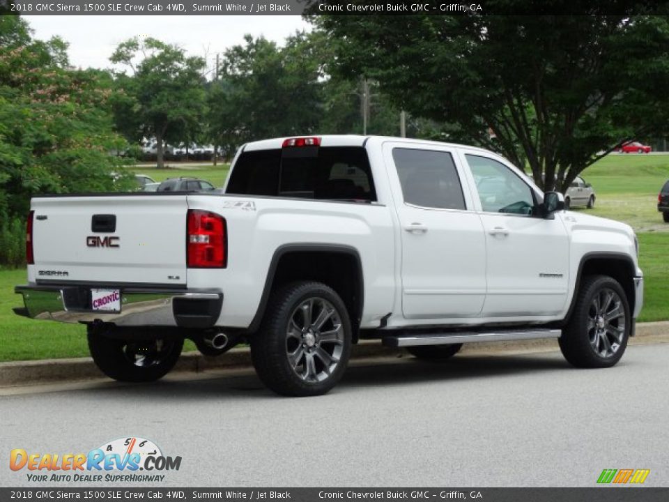 2018 GMC Sierra 1500 SLE Crew Cab 4WD Summit White / Jet Black Photo #3