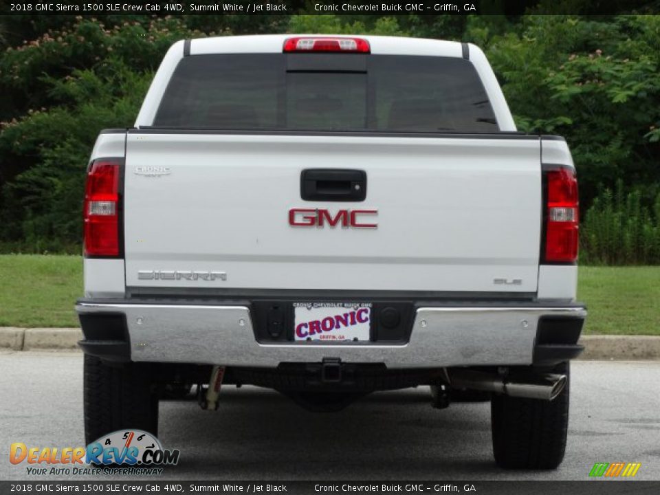 2018 GMC Sierra 1500 SLE Crew Cab 4WD Summit White / Jet Black Photo #7