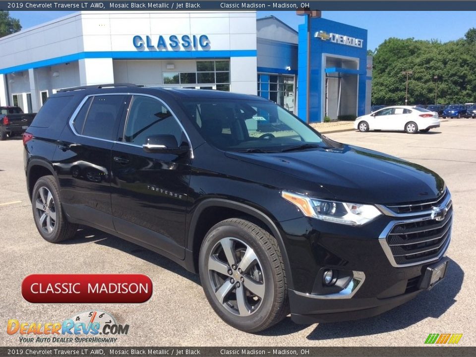 2019 Chevrolet Traverse LT AWD Mosaic Black Metallic / Jet Black Photo #1