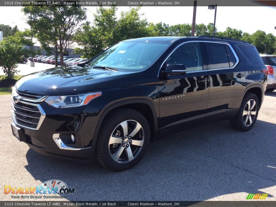 2019 Chevrolet Traverse LT AWD Mosaic Black Metallic / Jet Black Photo #3