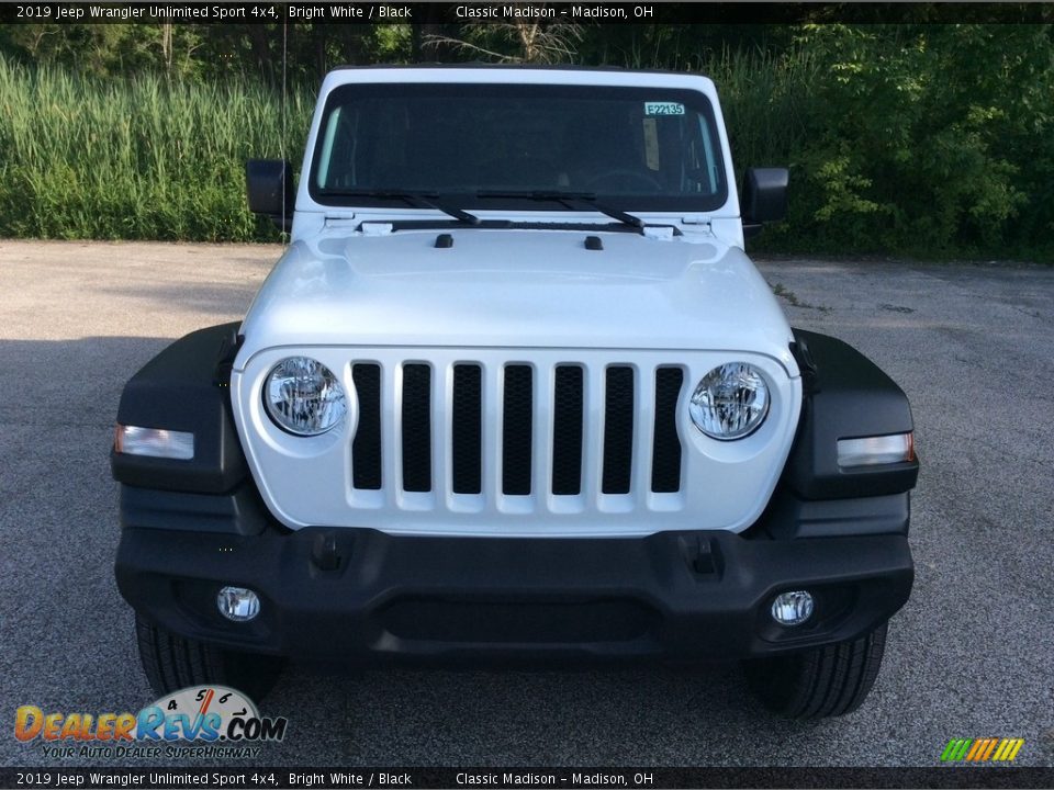 2019 Jeep Wrangler Unlimited Sport 4x4 Bright White / Black Photo #2