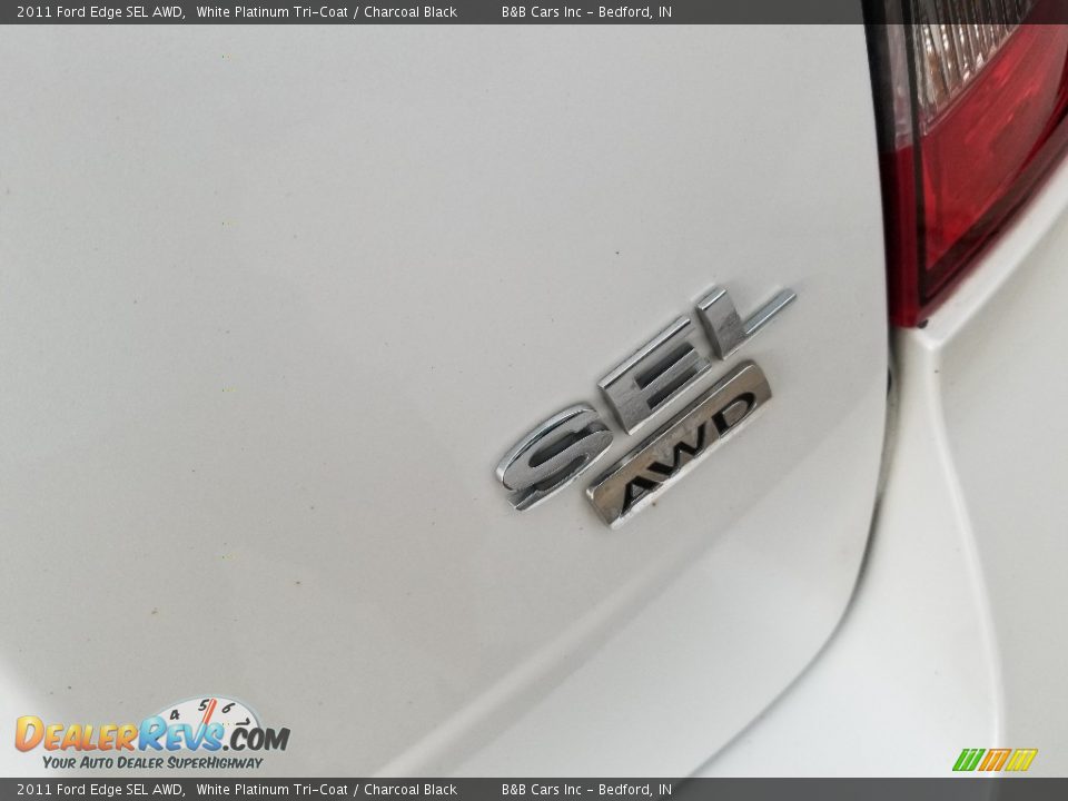 2011 Ford Edge SEL AWD White Platinum Tri-Coat / Charcoal Black Photo #20