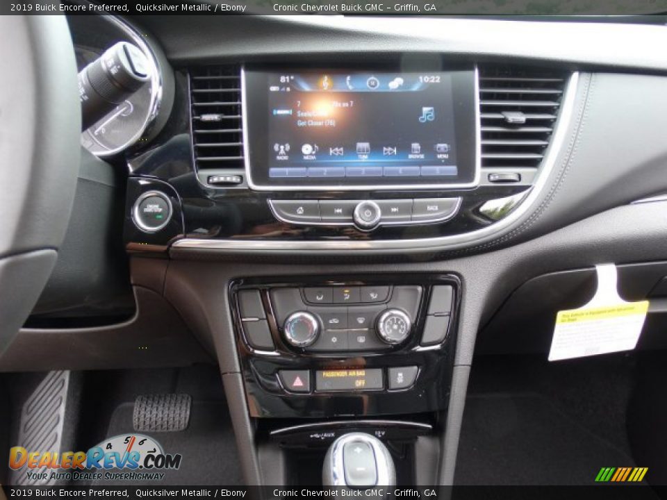 2019 Buick Encore Preferred Quicksilver Metallic / Ebony Photo #17