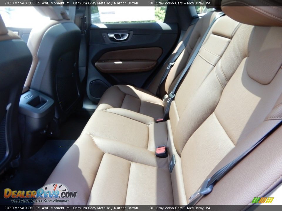 2020 Volvo XC60 T5 AWD Momentum Osmium Grey Metallic / Maroon Brown Photo #8
