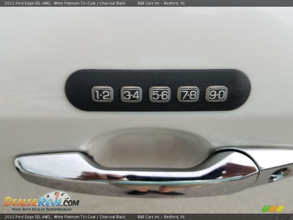 2011 Ford Edge SEL AWD White Platinum Tri-Coat / Charcoal Black Photo #27