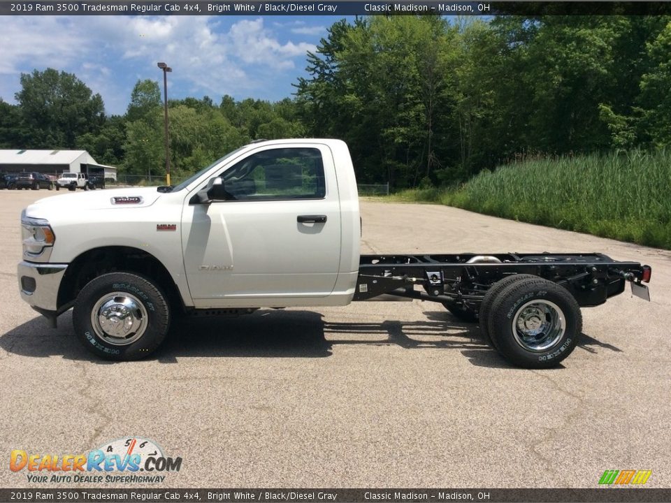 2019 Ram 3500 Tradesman Regular Cab 4x4 Bright White / Black/Diesel Gray Photo #4