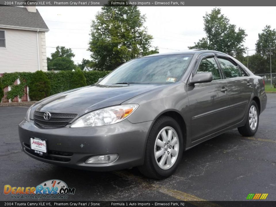 2004 Toyota Camry XLE V6 Phantom Gray Pearl / Stone Photo #1