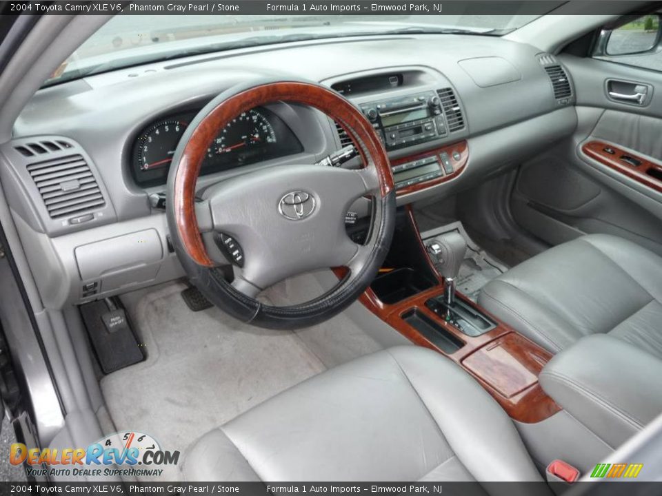 2004 Toyota Camry XLE V6 Phantom Gray Pearl / Stone Photo #5