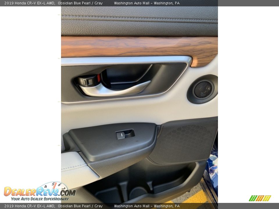 2019 Honda CR-V EX-L AWD Obsidian Blue Pearl / Gray Photo #17