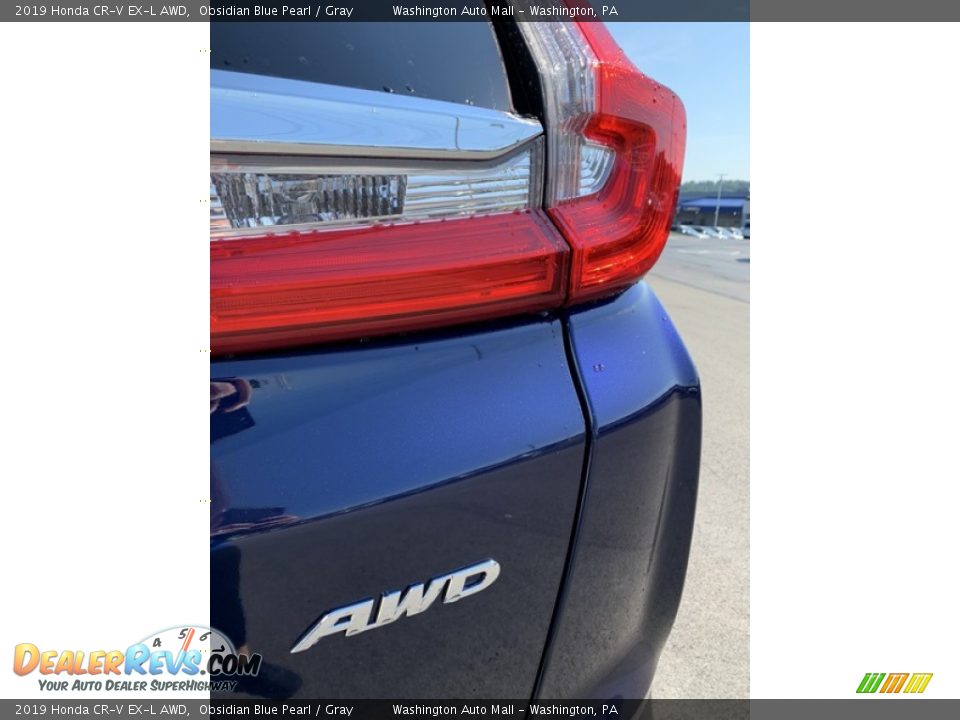 2019 Honda CR-V EX-L AWD Obsidian Blue Pearl / Gray Photo #23