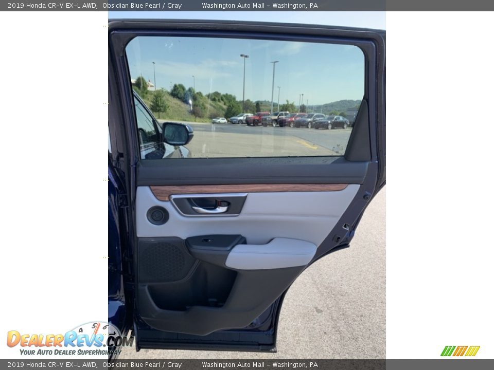 2019 Honda CR-V EX-L AWD Obsidian Blue Pearl / Gray Photo #24